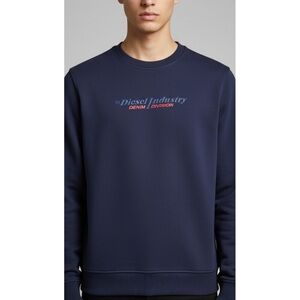 NWOT Diesel Men's Dark Blue Crewneck Sweater